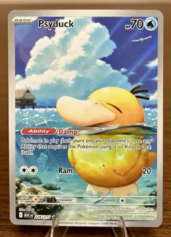 Pokemon TCG Psyduck 226/217 Ascended Hero’s Illustration Rare Holo NM - Image 1