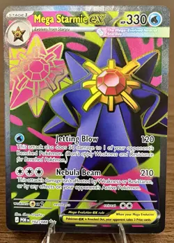 Pokemon TCG Mega Starmie EX 102/088 Perfect Order Ultra Rare Holo NM - Image 1