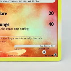 Pokemon Chimchar 56/100 Reverse Holo Majestic Dawn Platinum Stamped BK Promo LP - Image 5