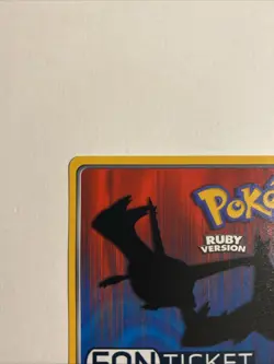 Pokemon Eon Ticket Promo e-Reader E Card Ruby & Sapphire NM - Image 2