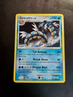 2008 Pokemon TCG Stormfront Gyarados Lv52 Holo Rare 19/100 Moderately Played - Image 1