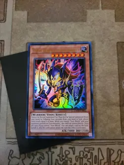 YUGIOH TOON BLACK LUSTER SOLDIER TOCH-EN001 ULTRA UNLIMITED ED NM - Image 2