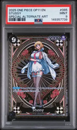 Stussy 085 SP Alternate Art One Piece Op11 One Piece PSA 9 Fist of Divine Speed - Image 1