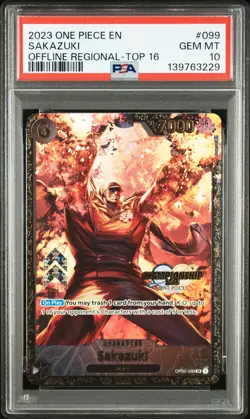 Sakazuki One Piece 2023 Championship Regional Top 16 Prize English #099 PSA 10 - Image 1