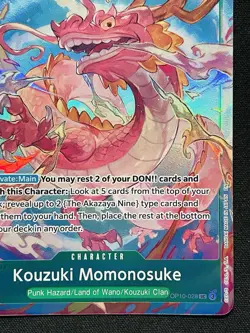 CARD ONE PIECE TCG - Kouzuki Momonosuke Alternate Art OP10-028 NEAR MINT English - Image 4