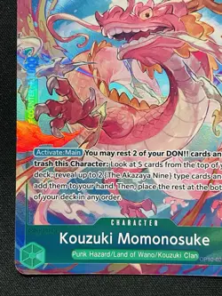 CARD ONE PIECE TCG - Kouzuki Momonosuke Alternate Art OP10-028 NEAR MINT English - Image 5