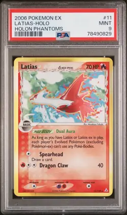 2006 Pokemon EX Latias Holo Holon Phantoms 11/110 PSA 9 - Image 1