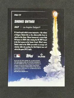 2025 Bowman Chrome - Adios Shohei Ohtani #AD-17 - Image 2