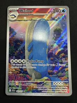 Wailord 162/159 - Illustration Rare Journey Together Pokemon Card NM - Image 1