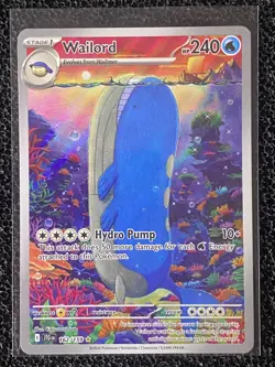 Pokemon Wailord 162/159 Journey Together Illustration Rare NM - Image 1