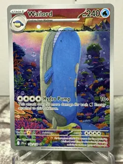 Wailord 162/159 - SV09: Journey Together Illustration Rare Pokemon TCG NM - Image 1
