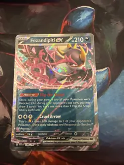 Fezandipiti ex 142/217 Ascended Heroes Double Rare Pokemon TCG Card NM - Image 1