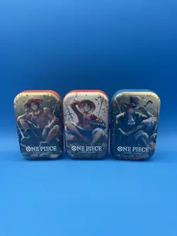 One Piece Card Game Tin Pack Set Vol.2 All Three Tins!! READY TO SHIP - Image 1