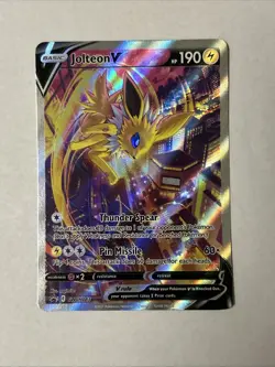 Jolteon V SWSH183 SWSH: Sword & Shield Promo Cards Holo English - Image 1