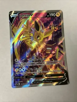Jolteon V SWSH183 SWSH: Sword & Shield Promo Cards Holo English - Image 2