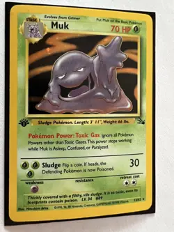 Muk 13/62 1st Edition Fossil Holo Pokemon Card TCG - Image 4