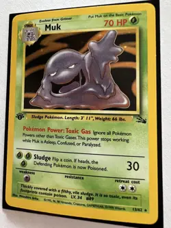 Muk 13/62 1st Edition Fossil Holo Pokemon Card TCG - Image 5