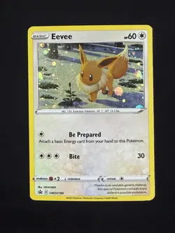 Pokemon Card - Eevee SWSH190 - Black Star Promo 2022- Holo MP - Image 1