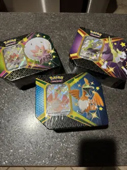 Pokemon TCG Shining Fates Tin Set of 3 with Promo Cards 820650809507 - Image 1
