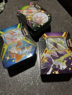 Pokemon TCG Shining Fates Tin Set of 3 with Promo Cards 820650809507 - Image 3