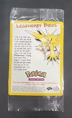 POKEMON Vintage Legendary Birds Black Star Promo Cards Sealed Set Of 3 Packs - Image 3