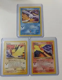 POKEMON Vintage Legendary Birds Black Star Promo Cards Sealed Set Of 3 Packs - Image 4