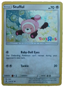 2017 Toys R Us Promo Card Stufful Cosmos Holo 110/147 Common Normal Type - Image 1