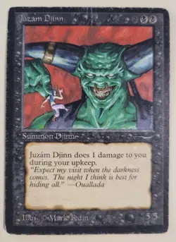Juzam Djinn Arabian Nights Magic The Gathering MTG HP - Image 1
