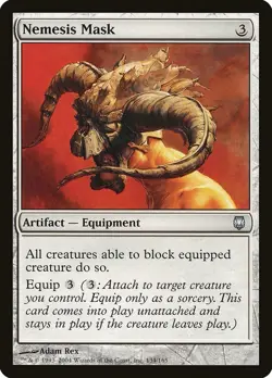 MTG x1 NEMESIS MASK 1x EX-LP Darksteel DST #134 (Free Shipping!) EDH Magic - Image 1