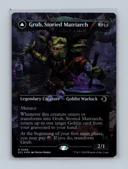 Grub, Storied Matriarch (Borderless) 289 Lorwyn Eclipsed Magic: The Gathering LP - Image 1