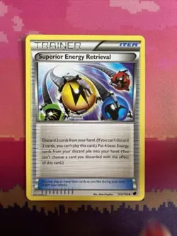 Pokemon Card Superior Energy Retrieval Plasma Freeze Uncommon 103/116 Near Mint - Image 1