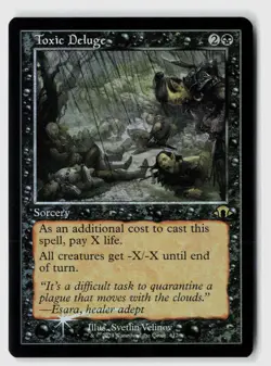 Toxic Deluge (Retro Frame) #412 (Foil) (NM) Modern Horizons 3 MH3 Magic MTG - Image 1