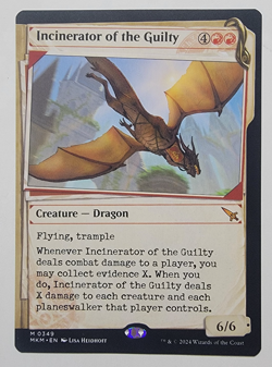 Incinerator of the Guilty (Showcase) (Invisible Ink) - MKM - MTG Near Mint - Image 1