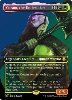 Coram, the Undertaker (Borderless) Commander: Modern Horizons 3 Foil Near Mint - Image 1