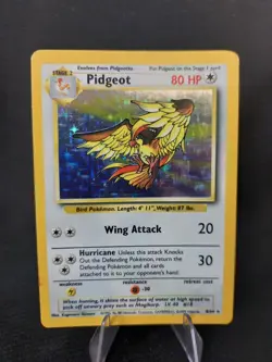 Pokemon TCG Pidgeot 8/64 Jungle Set Holo Rare Misprint Error No Symbol WOTC MP - Image 1