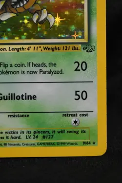 Pinsir 9/64 LP Jungle Holo Rare Unlimited Pokemon TCG - Image 4