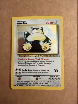 Snorlax 11/64 Holo Rare Jungle MP/HP Pokemon TCG Unlimited 1999 - Image 1