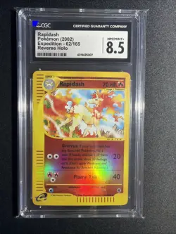 CGC 8.5 Rapidash 26/165 Reverse Holo Expedition NM/Mint Rare Pokemon Card - Image 1