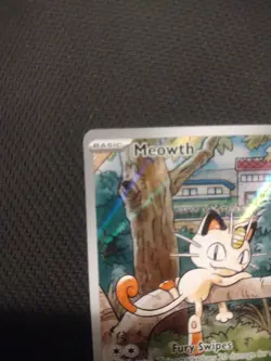 Pokemon Meowth 106/094 – Phantasmal Flames – English IR (Illustration Rare) - Image 2