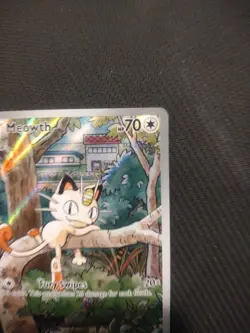 Pokemon Meowth 106/094 – Phantasmal Flames – English IR (Illustration Rare) - Image 3