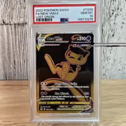 2022 Pokemon Mew VMAX (Secret) Tg30/Tg30 Full Art PSA 10 📈🔥 Lost Origins - Image 1