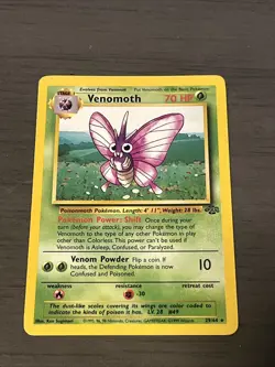 Venomoth 29/64 Rare Jungle Pokemon Lightly Played - Image 1