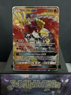 Pokemon Card Ho-Oh GX SM57 Black Star Promo Half Art Rare Light Play - Image 1