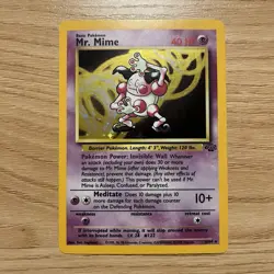Pokemon TCG Mr. Mime Jungle 6/64 Holo Rare Unlimited Wizards of the Coast - Image 1