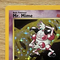 Pokemon TCG Mr. Mime Jungle 6/64 Holo Rare Unlimited Wizards of the Coast - Image 2