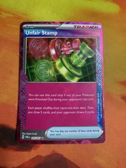 Pokemon Unfair Stamp Ace SPEC Rare Holo Twilight Masquerade 165/167 English - Image 1