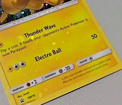 Pikachu SM76 Black Star Promo Cosmos Holo Bleed LP Pokemon TCG - Image 4