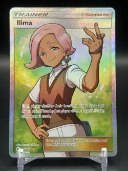 Pokemon TCG Ilima (Full Art) 146/149 SM Base Set Holo NM - Image 1
