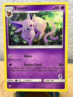 Lost Thunder Espeon 89/214 Rare Pokemon NM/M - Image 1