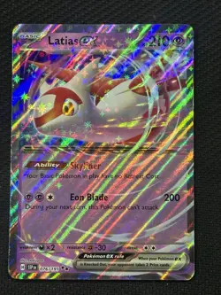 Pokemon Latias ex 076/191 Sv08 Surging Sparks Double Rare Holo Full Art 210HP - Image 1